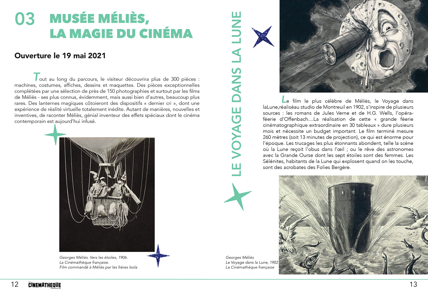 musée cinematheque livret infographic design infographics presentation