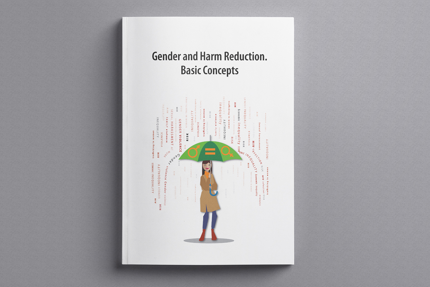 Gender HIV Harm Reduction print publication illustration infographics