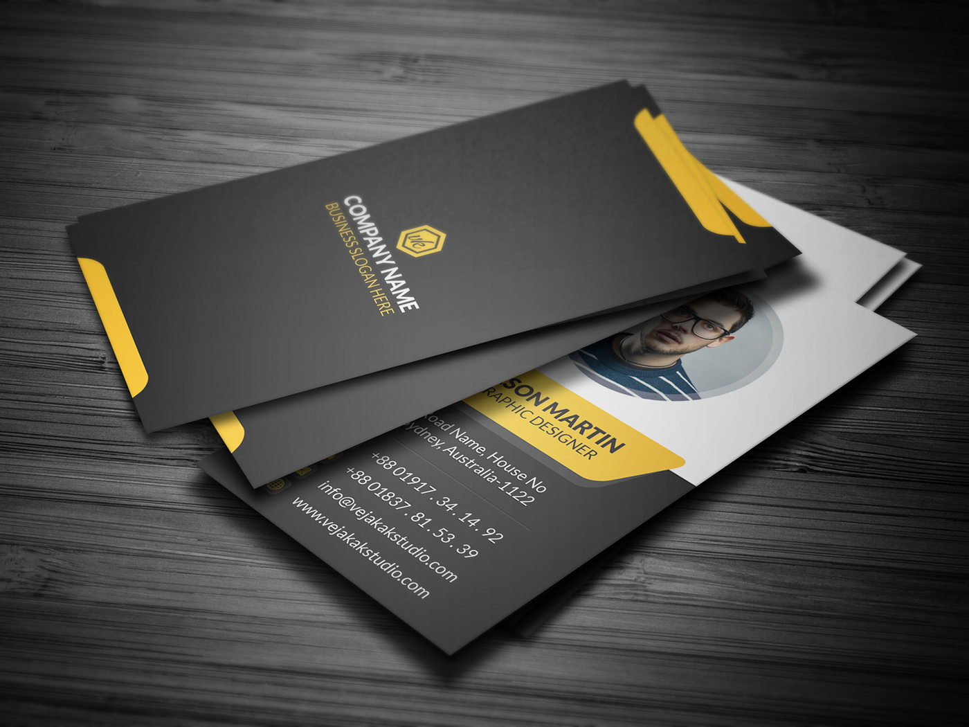 business card Business card template Business card design visiting card visiting card design Visiting card template vertical colorful business card blue business card office stationary Office corporate design print print ready