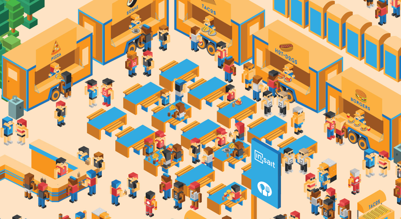 Isometric vector characters music djs festival geometric world people party