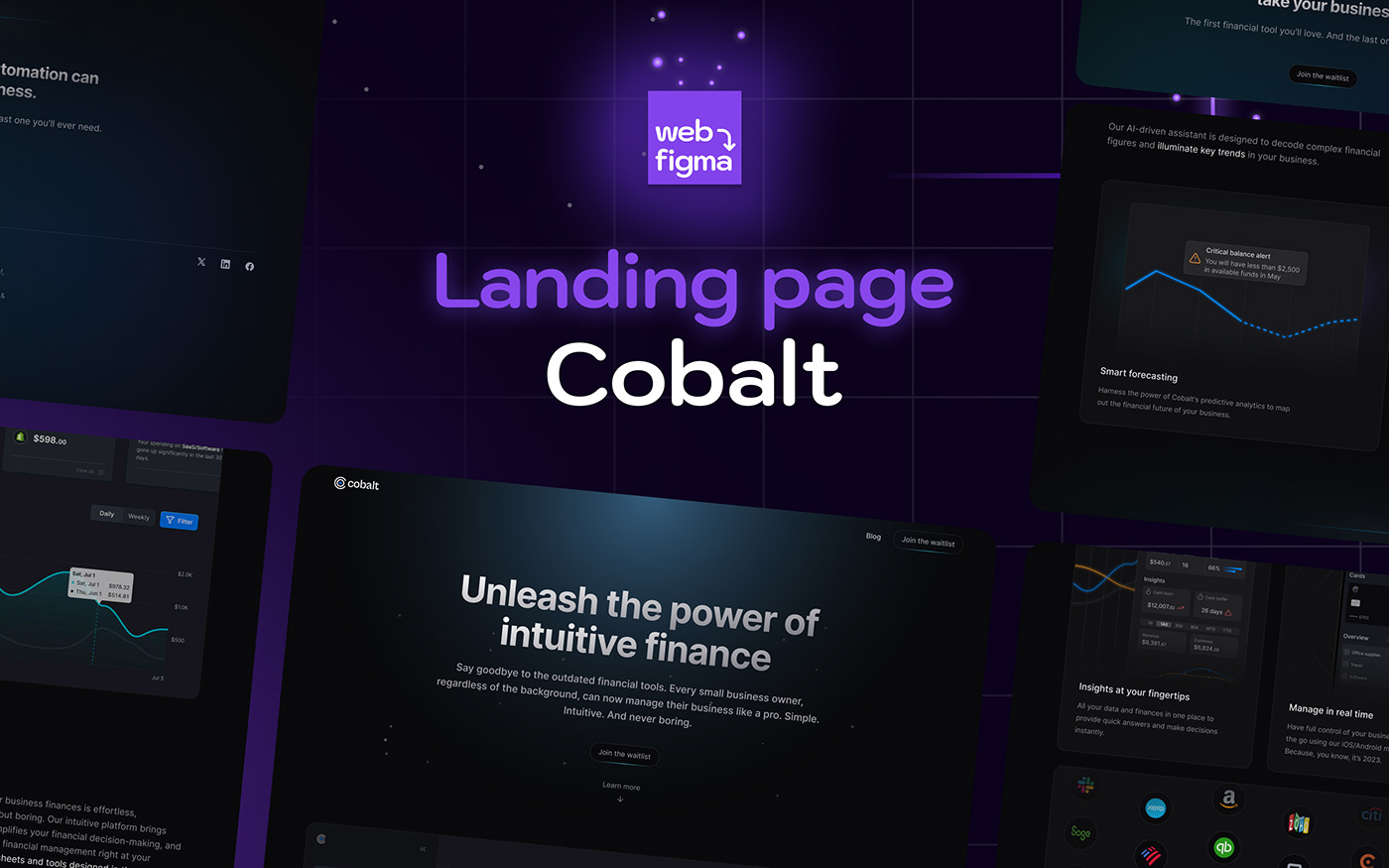 landing page crypto Fintech banking app blockchain website creative agency blockchain blockchain website design Crads mobile app landing page