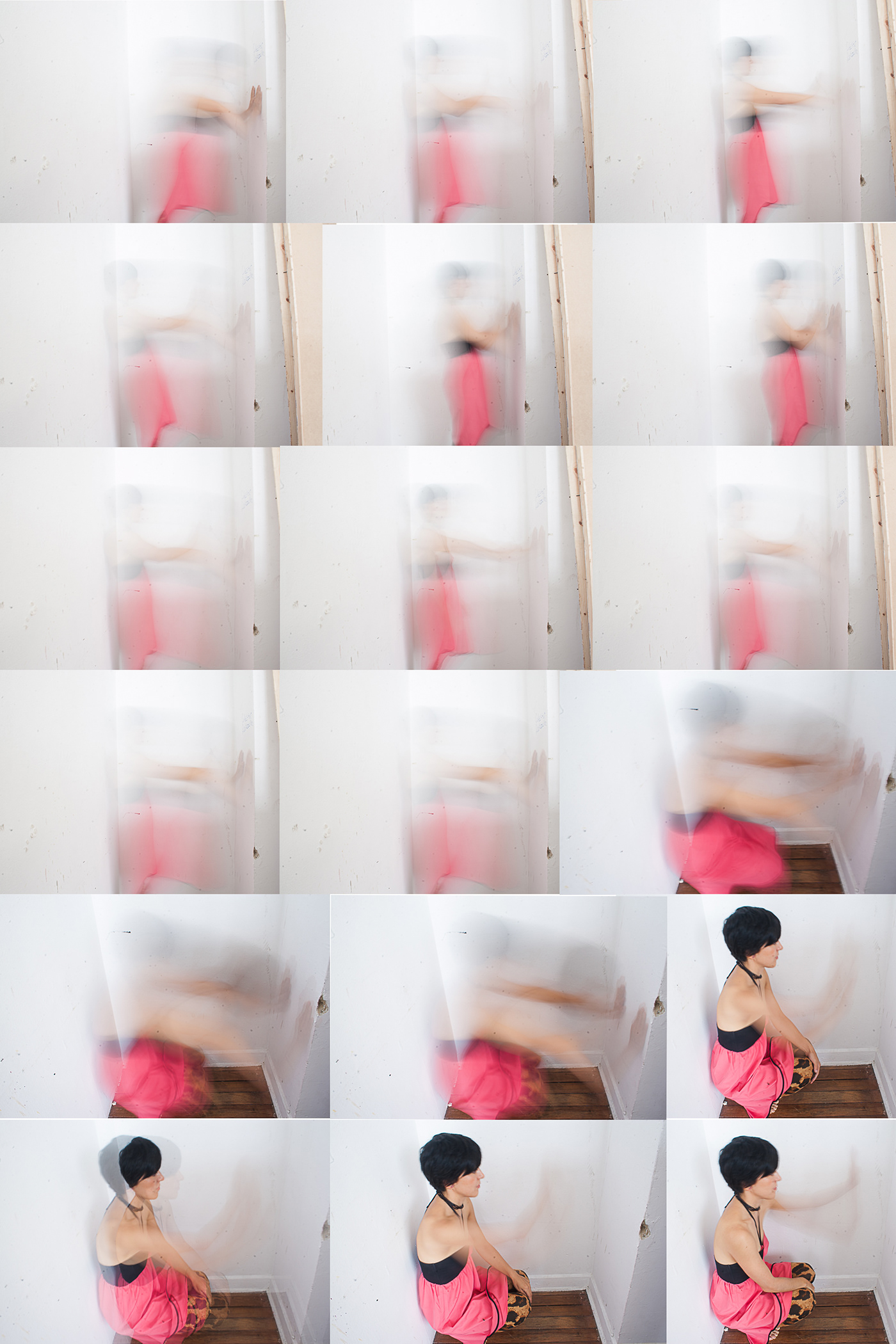 self-portrait Performance body sequence time auto-retrato cuerpo Duración Recorrido situación