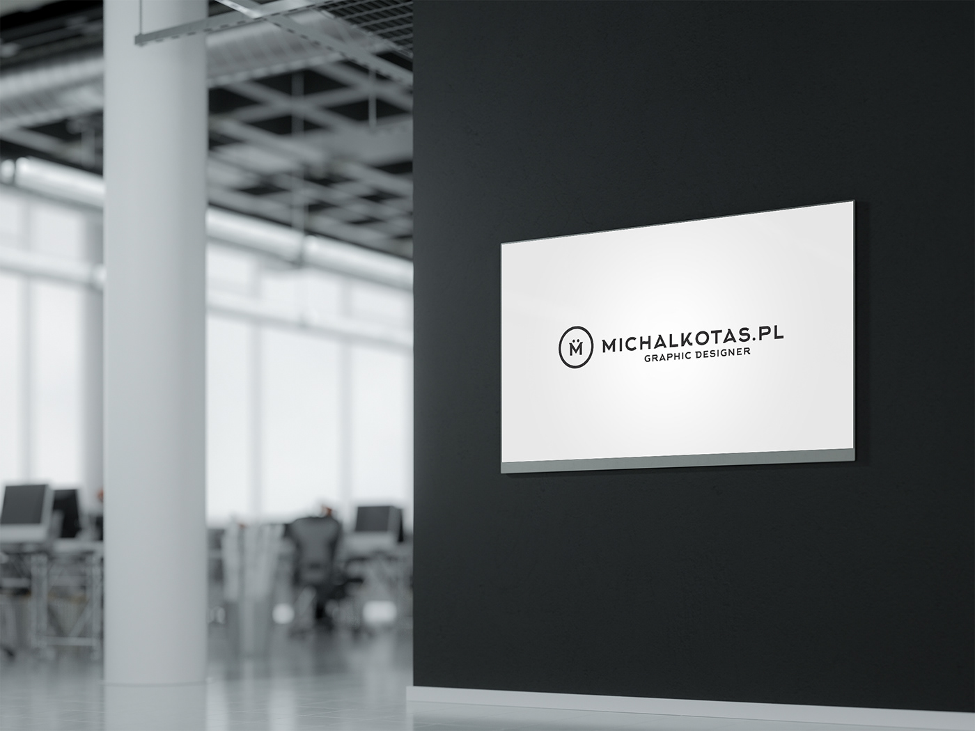 logo Website portfolio Layout branding  michalkotas.pl freelancer concept