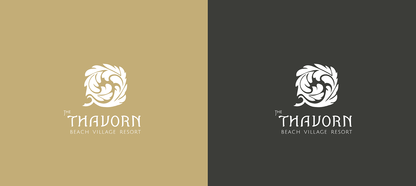 branding  corporate design identity resort Thailand typography  