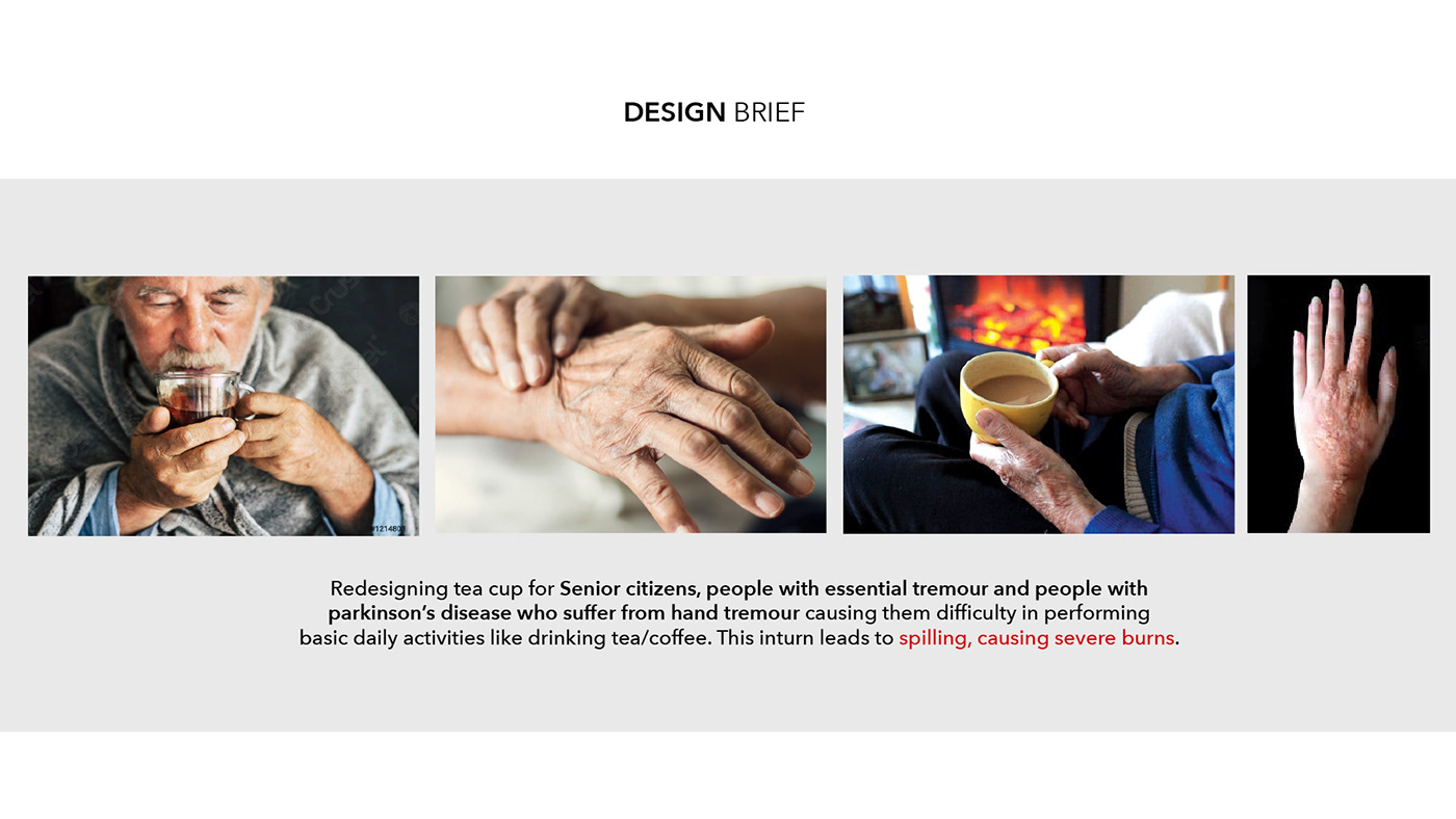 Design for Aged design for parkinsons industrial design  NID redesigning cup simple product design