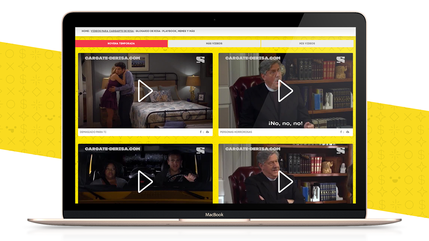 canal sony Sony How I met your mother UI Web ad