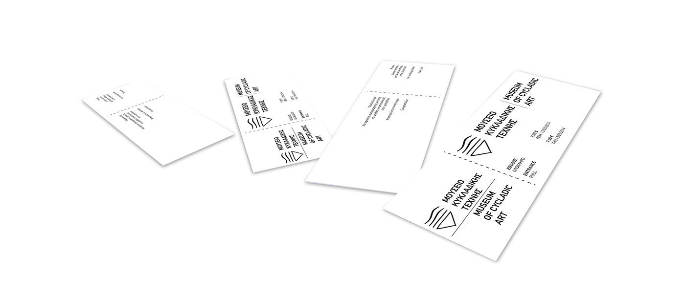 logo identity museum posters cycladic cards envelope stationary branding 
