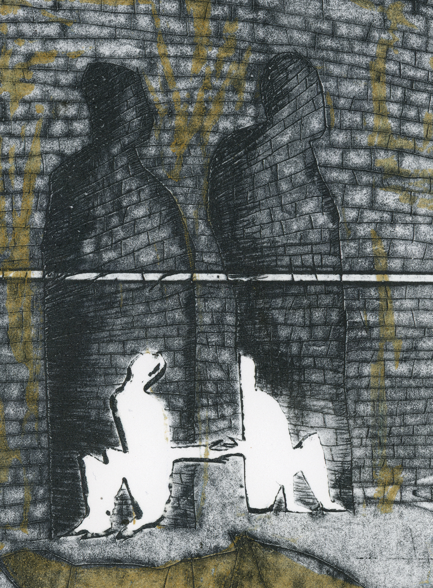 DryPoint printmaking etching linocut artwork mixed media hope Memory forgiveness future