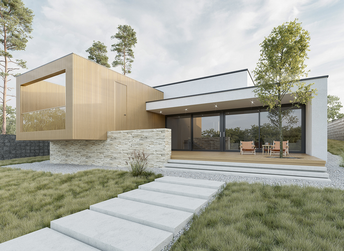 architecture Render visualization archviz 3ds max corona house home Minimalism