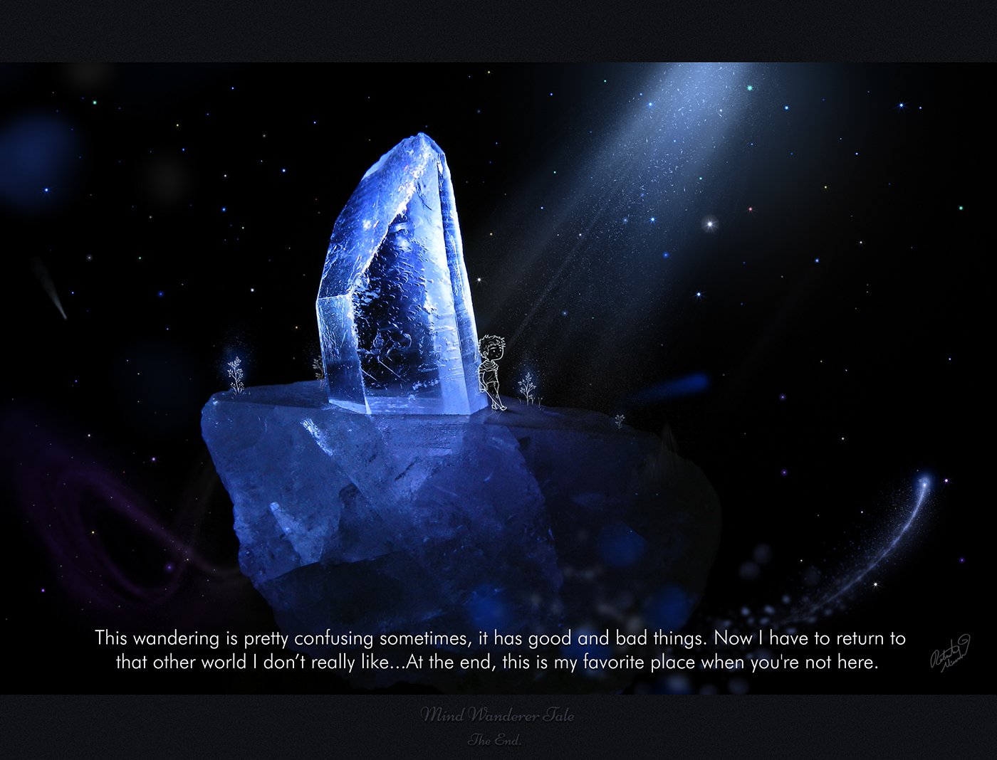 crystals Magic   minerals photoillustration ILLUSTRATION  doodle sparks creative stars