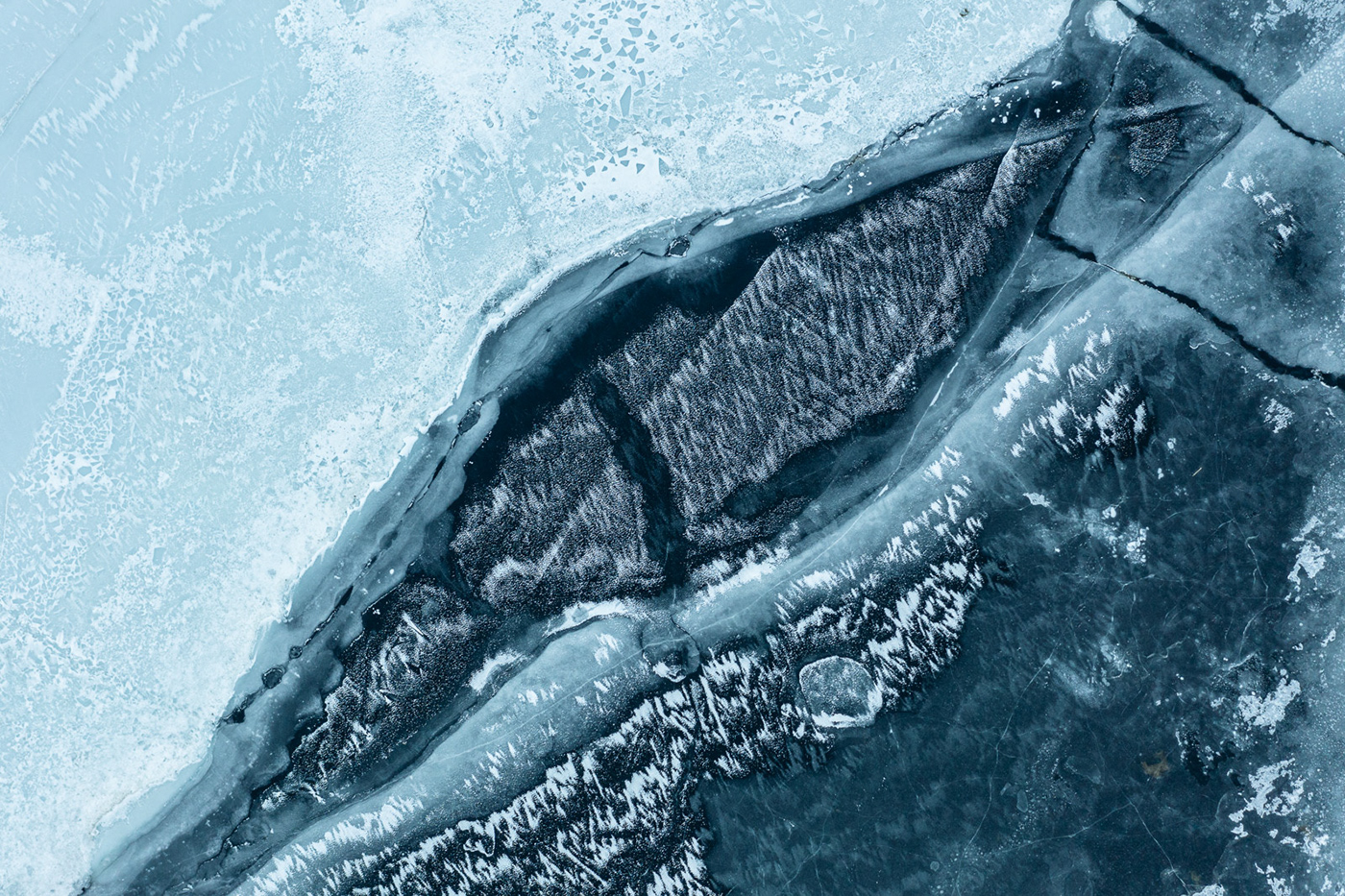 abstract Aerial Aerial Photography drone fractal frozen geometric lake norway winter