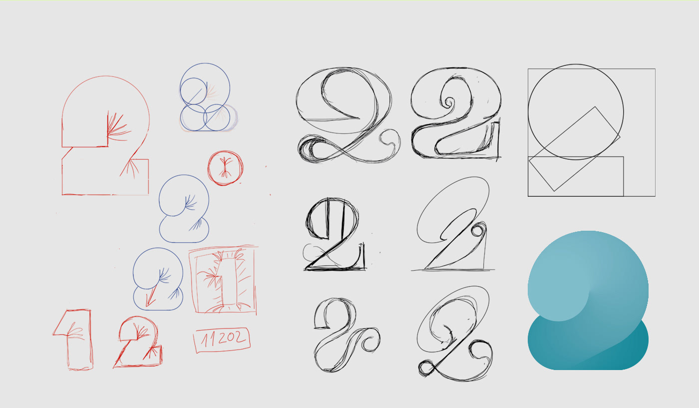 lettering numbers typography   Poster Design Advertising  Graphic Designer volumetric 3D
