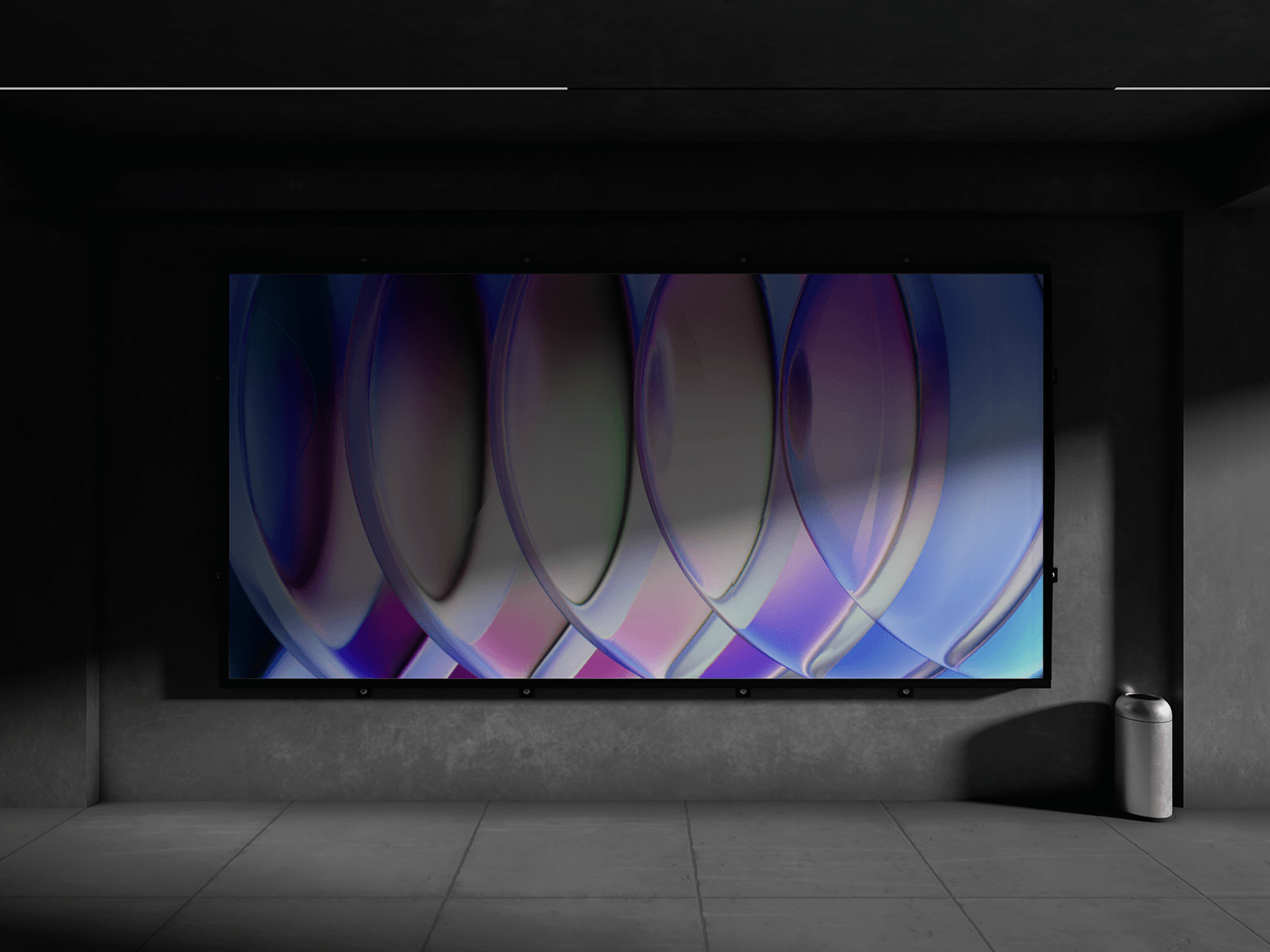 cinema 4d octane Render gradient background wallpaper glass abstract color 3D