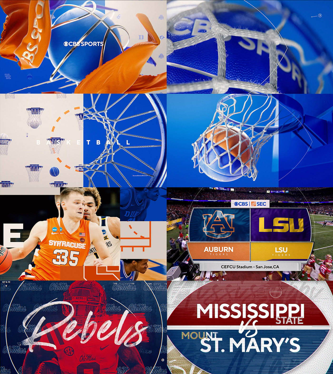basketball CBS Sports football NCAA nfl notre dame SEC Sports Design Tennessee