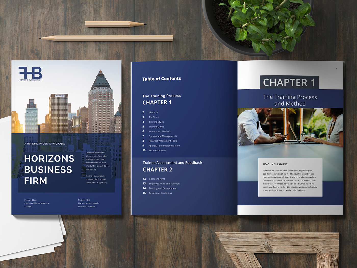 Business Proposal business brochure brochure Proposal branding  training print