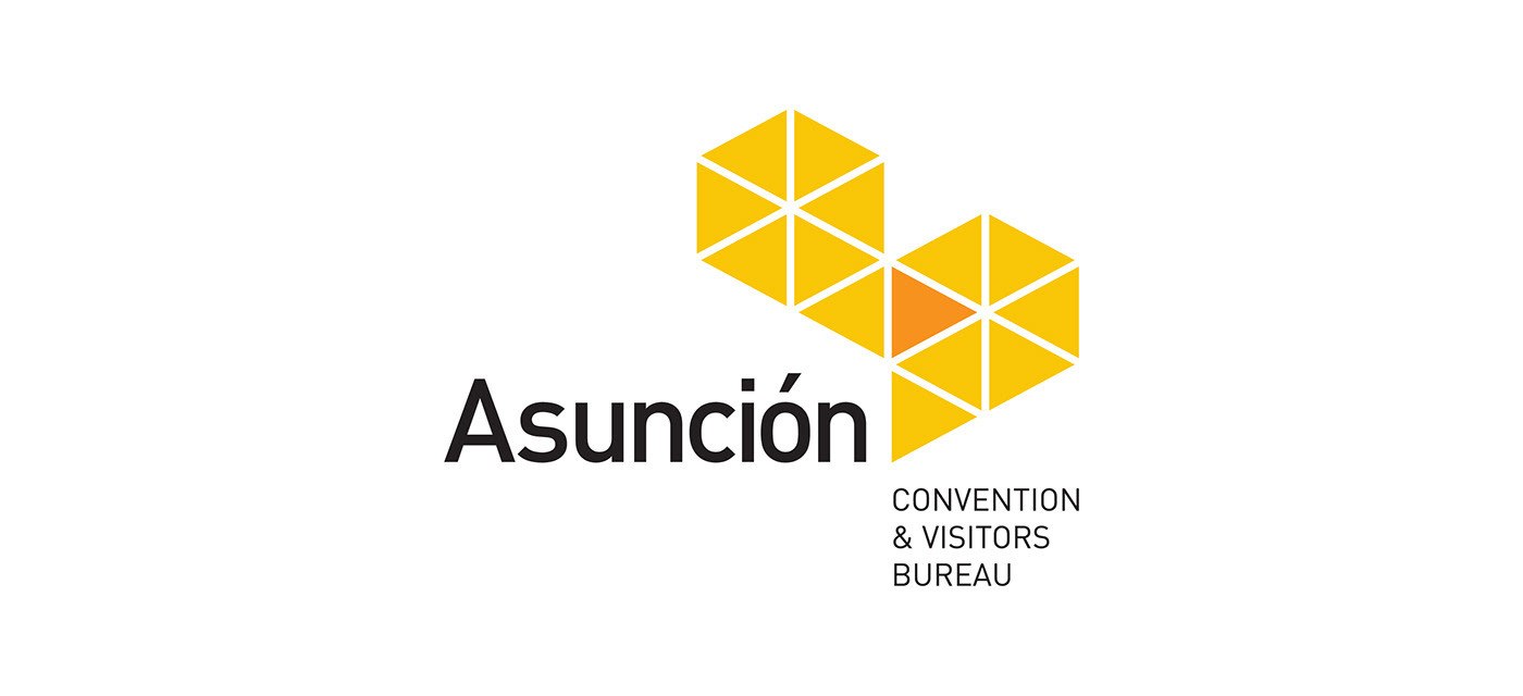 paraguay asuncion convention bureau tourism yellow logo brand