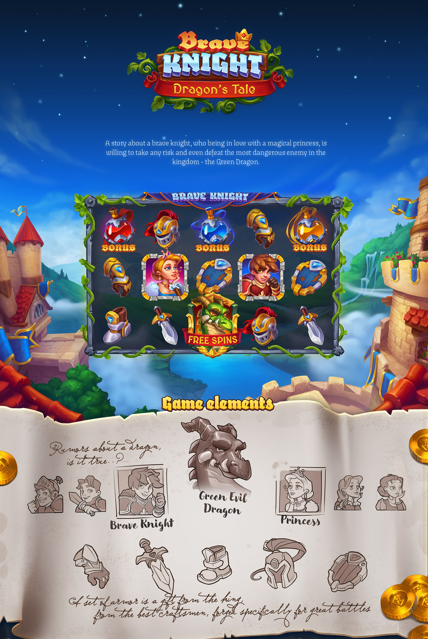2D 2dart Character fantasy game Icon photoshop sinspired slot wacom