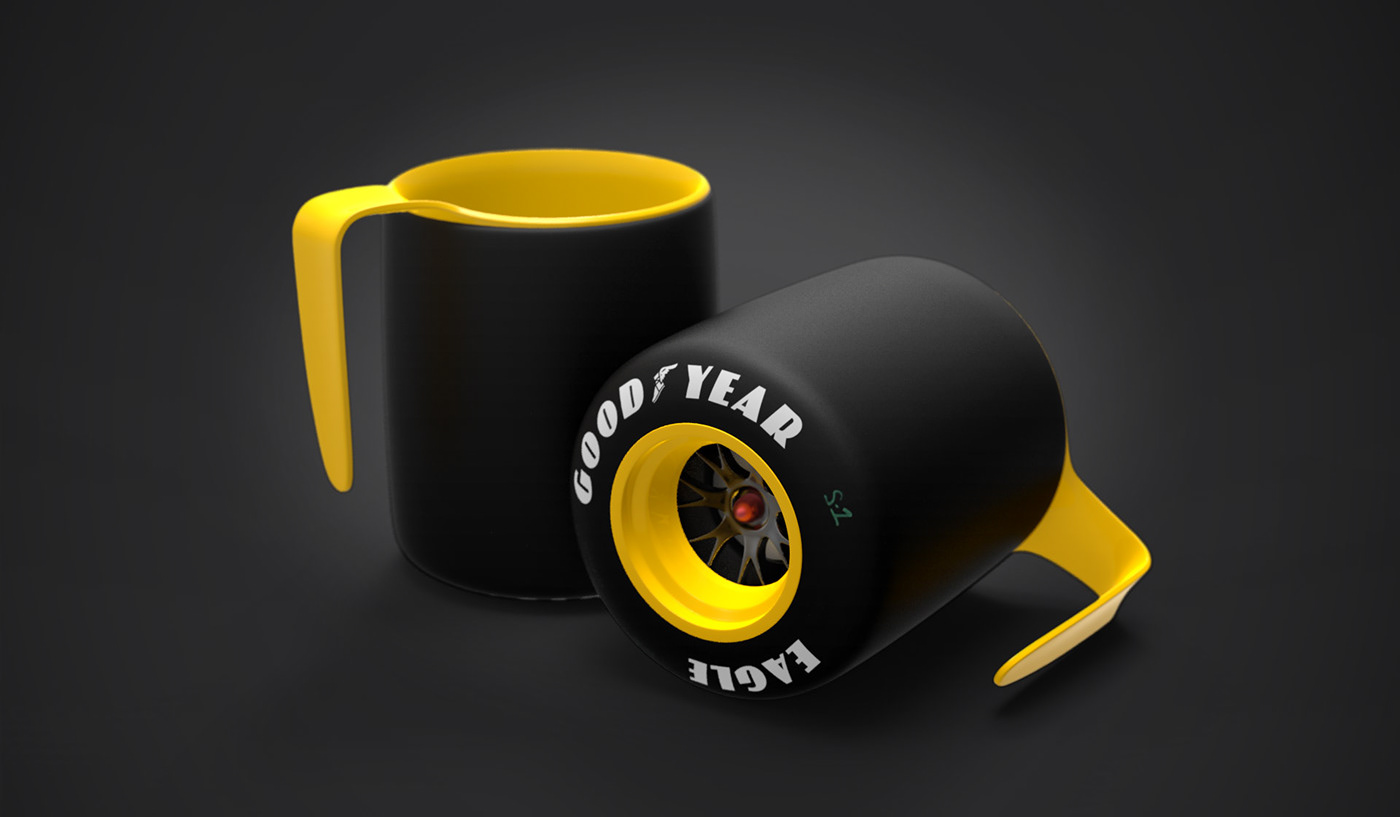 coffee mug formula one accessories design pirelli