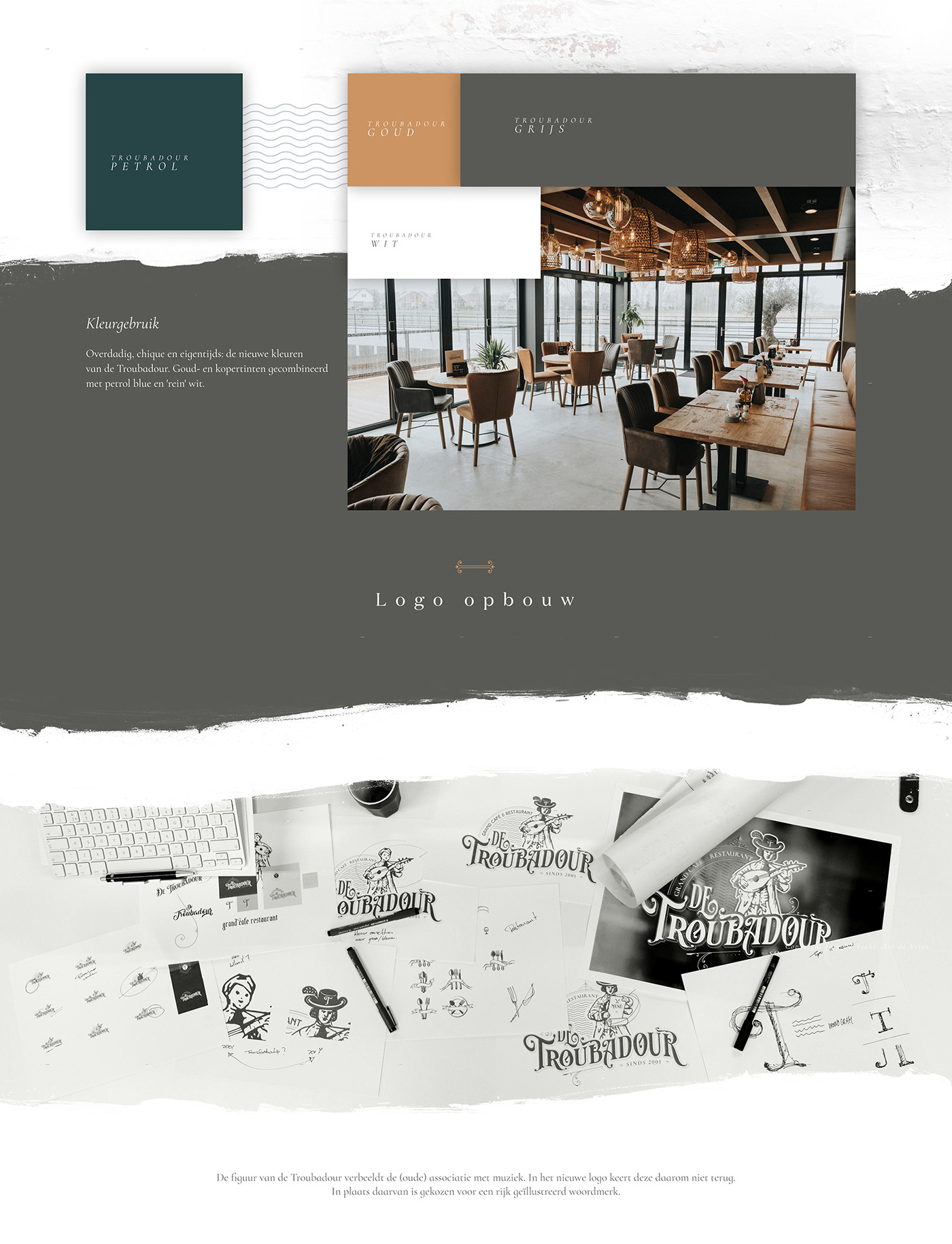 restaurant Grand Cafe identity branding  Troubadour typography   ILLUSTRATION  Webdesign free psd