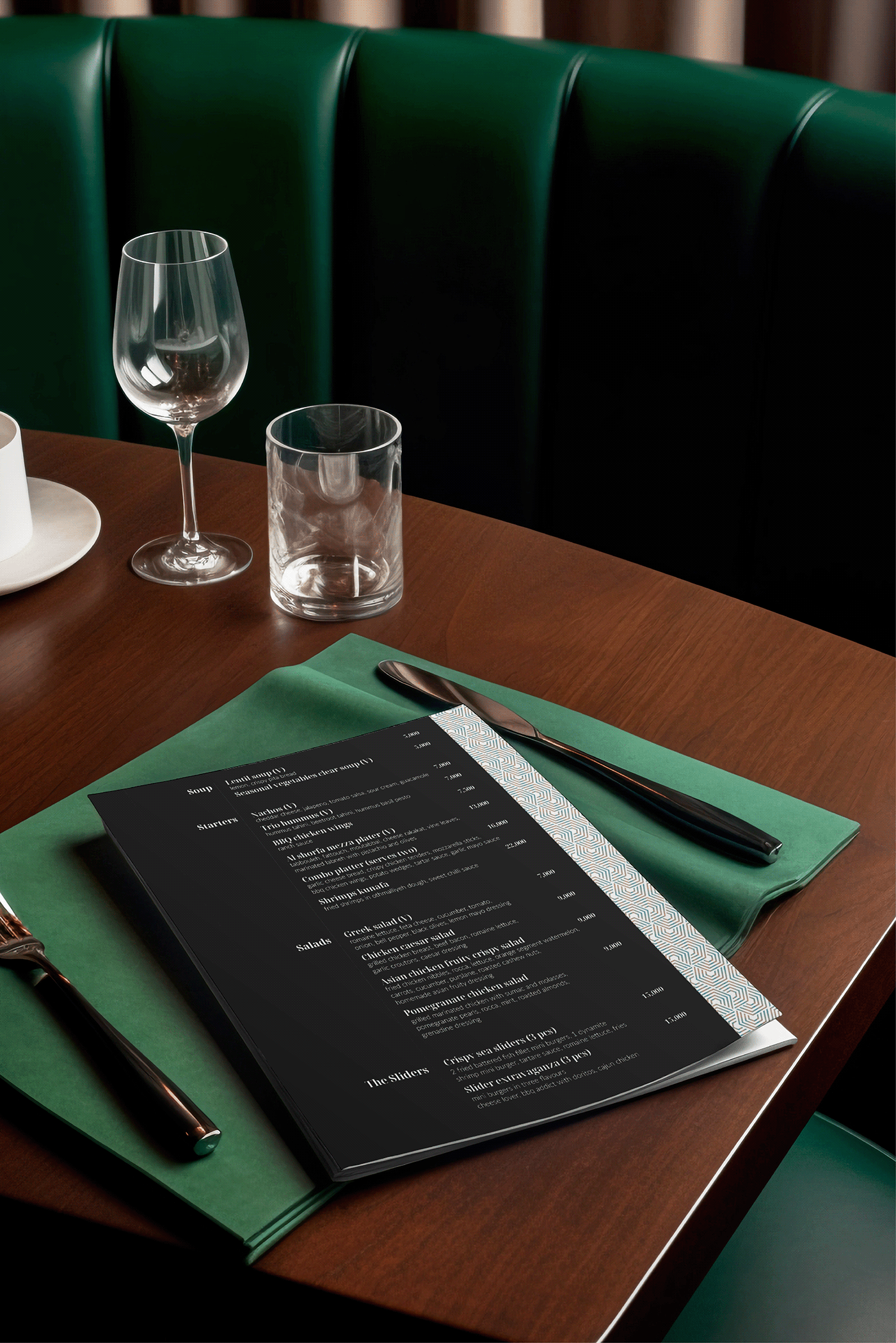 menu design hotel restaurant menu rotana
