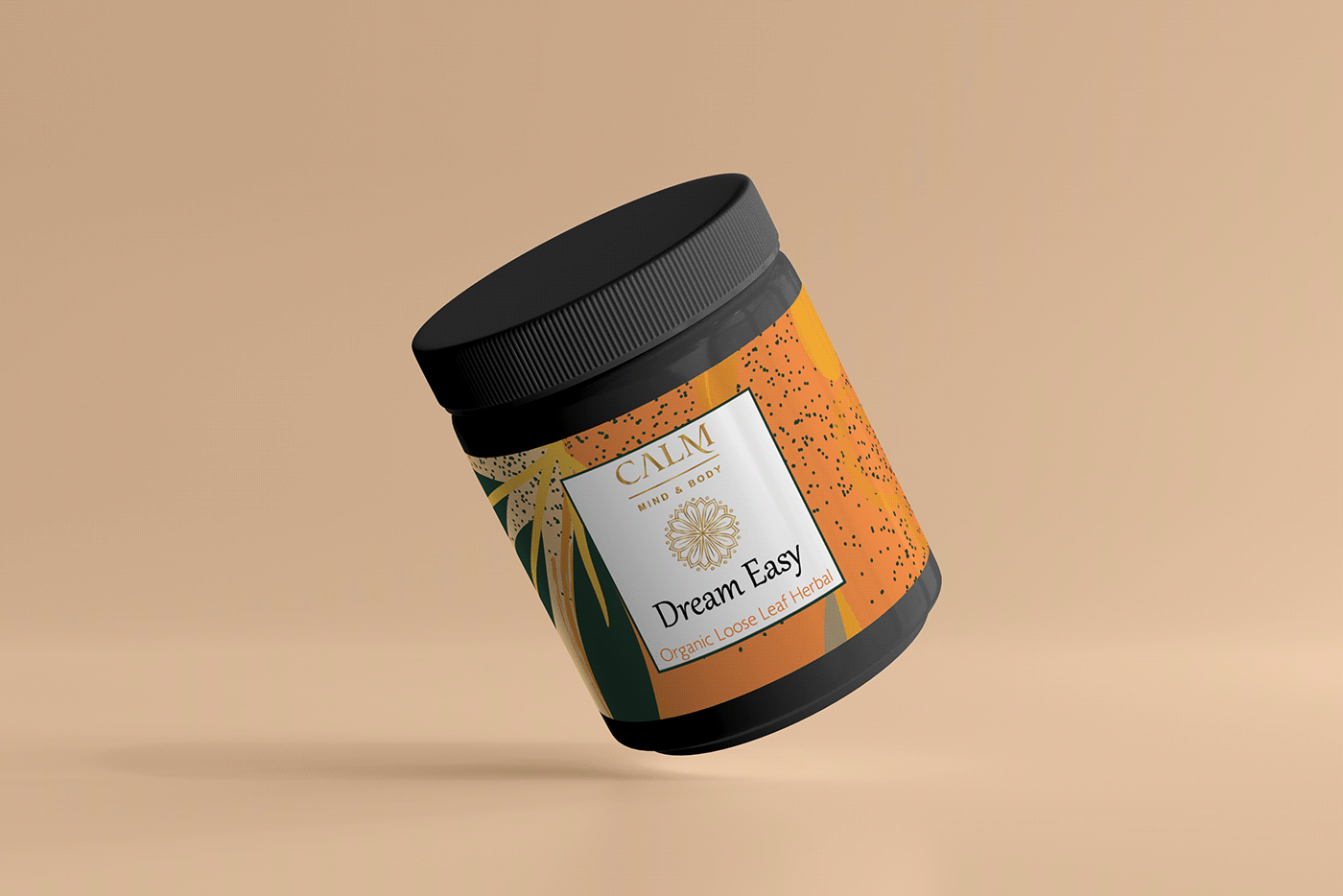brand identity design Floral Pattern Design herbal jar Jar packaging design Loose Leaves Modern Package Design Packaging packaging design Tea Packaging