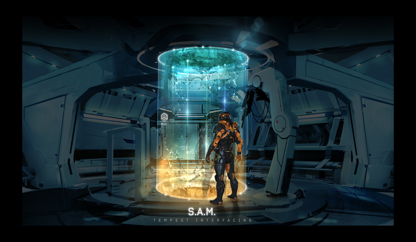 mass effect sci-fi Science- fiction videogame user interface Space  exploration rpg art direction  graphic design 