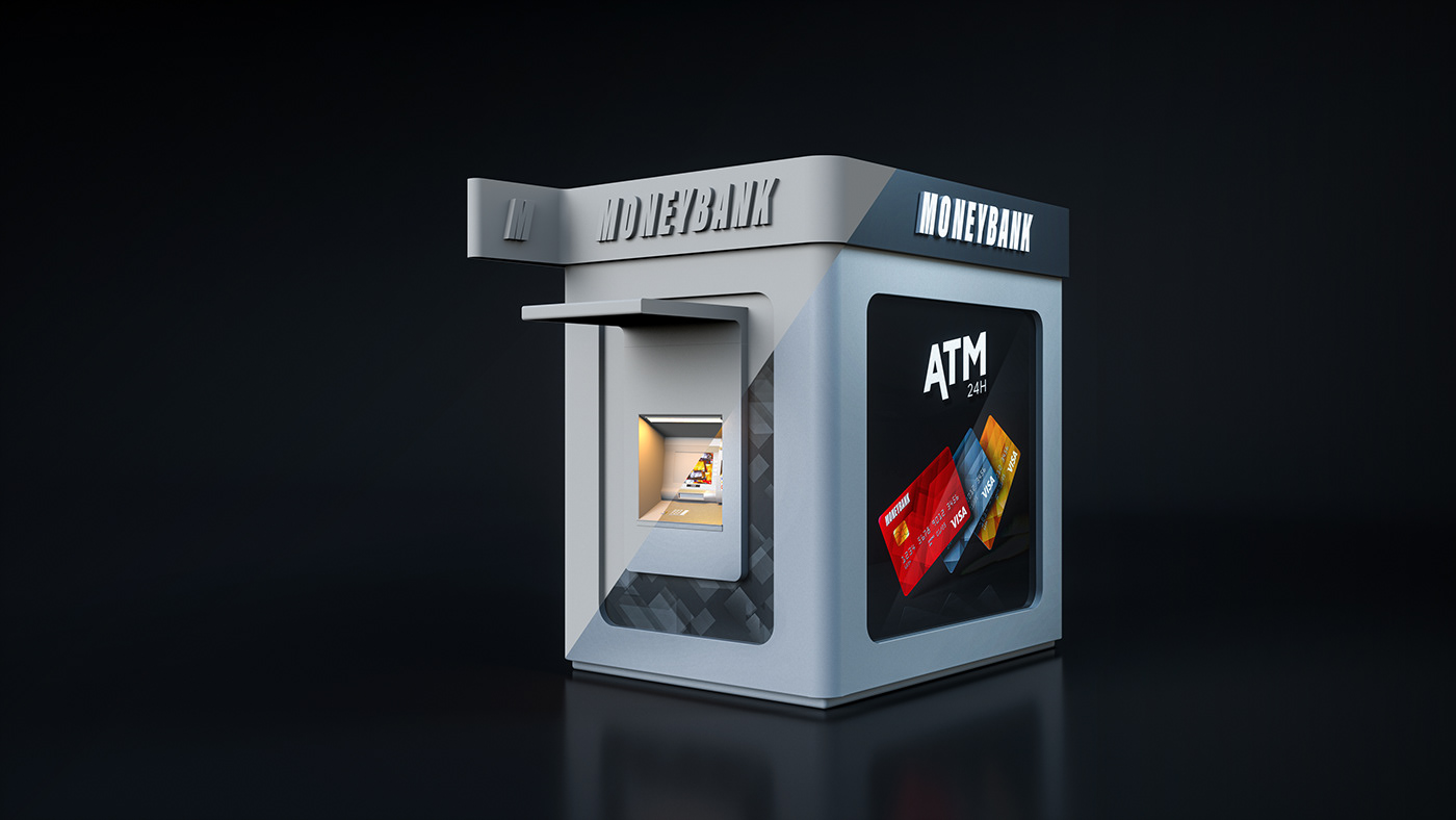 ATM Bank credit card visualization screen