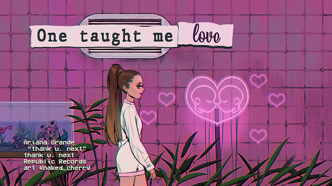 I made a fanmade lyric video of "thank u, next" by Ariana...