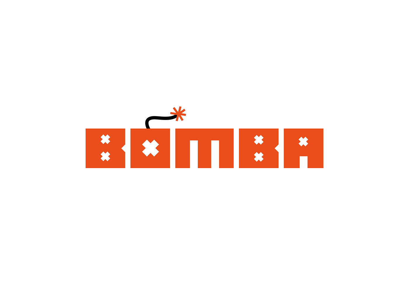 bomb Bomba Icon logo Logo Design logos Logotype symbol typography   vector