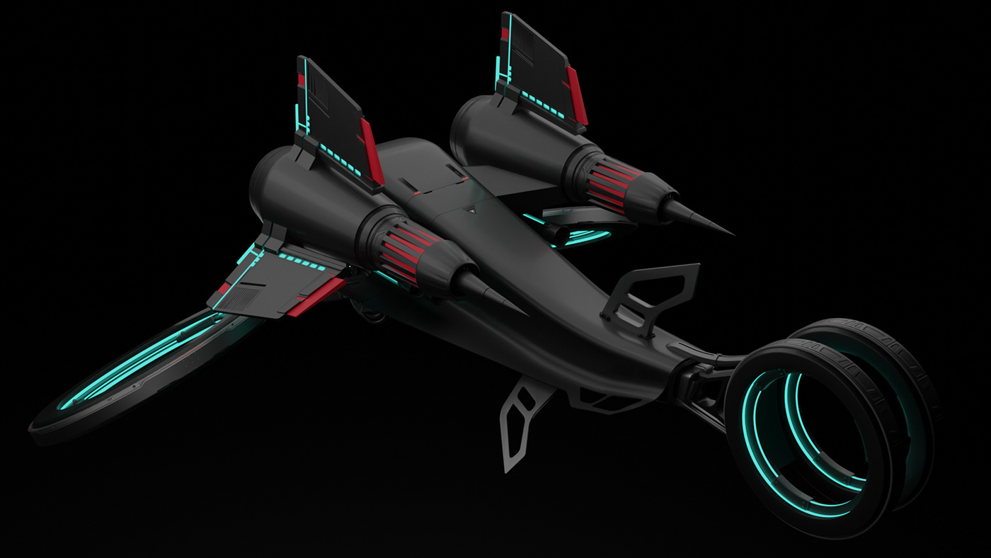 Aircraft sci-fi drone Military spaceship fighter plane futuristic modern bomber future drone