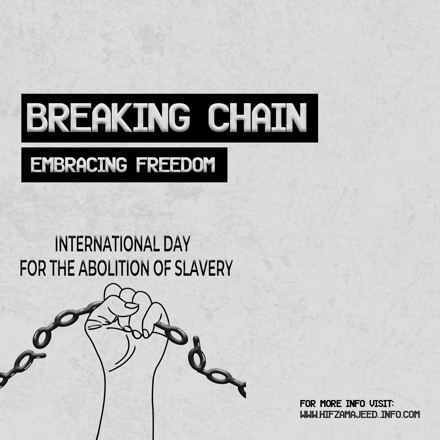 Social media post Graphic Designer Socialmedia designer Abolition of Slavery international day slavery post design