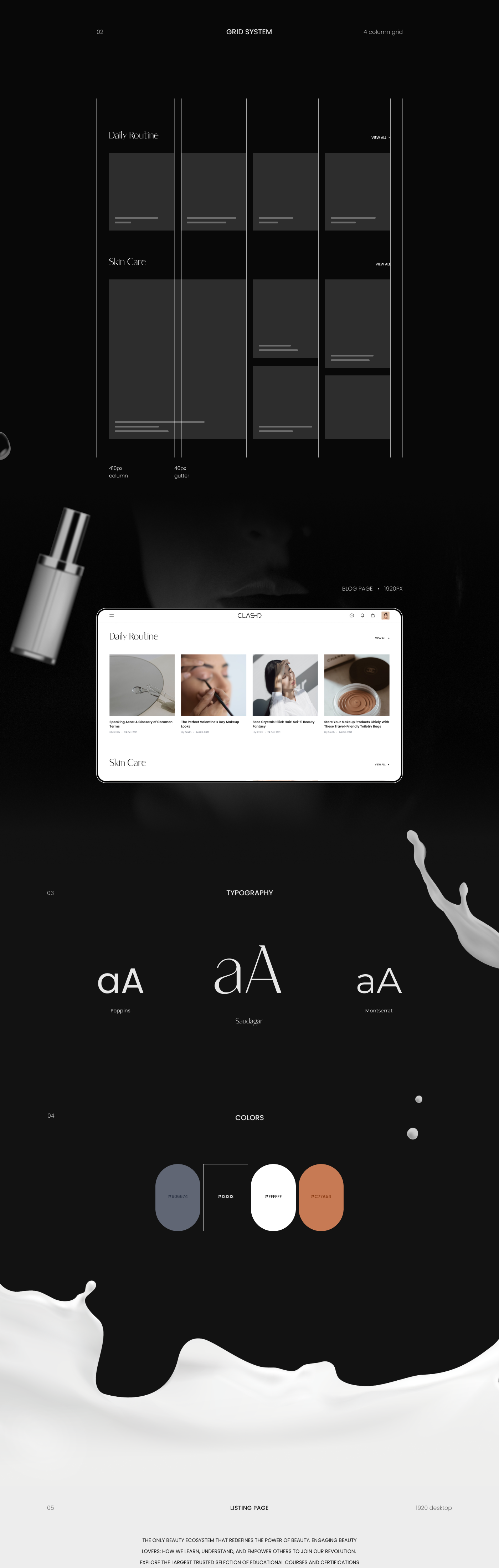 beauty Ecommerce Website interactive UI/UX Website Design agency dashboard design makeup Beauty app