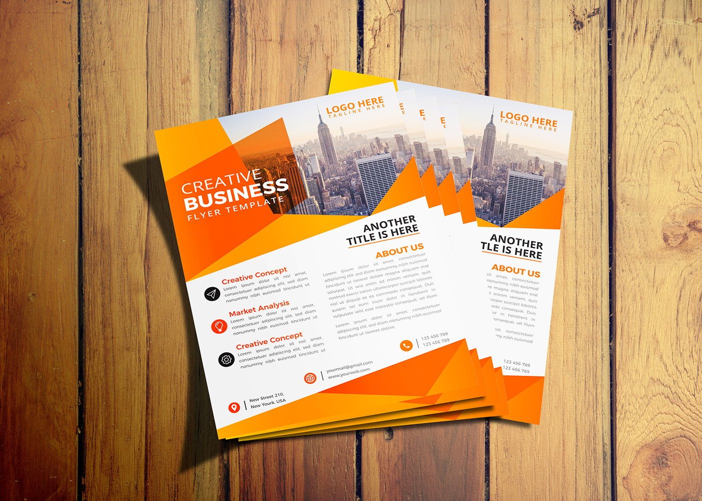 This is a Creative Business flyer template to announce special events and for direct marketing