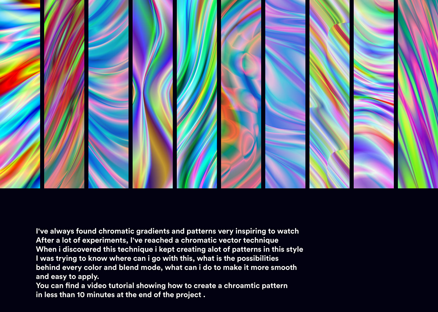 chromatic chrome gradients Patterns foil tutorial abstract futuristic iridescent Wallpapers