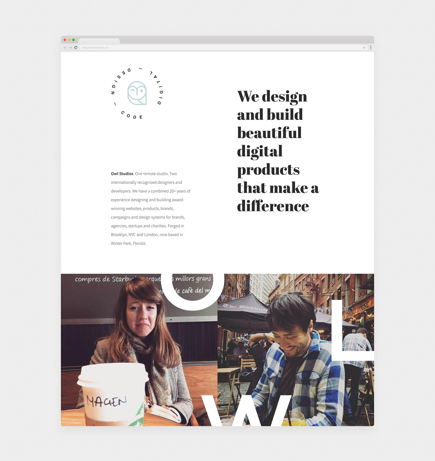 Website Responsive clean grid owl One Page minimal marketing   studio design studio