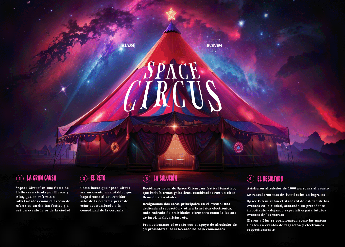publicidad design marketing   Socialmedia Advertising  party Halloween Event Circus Space 