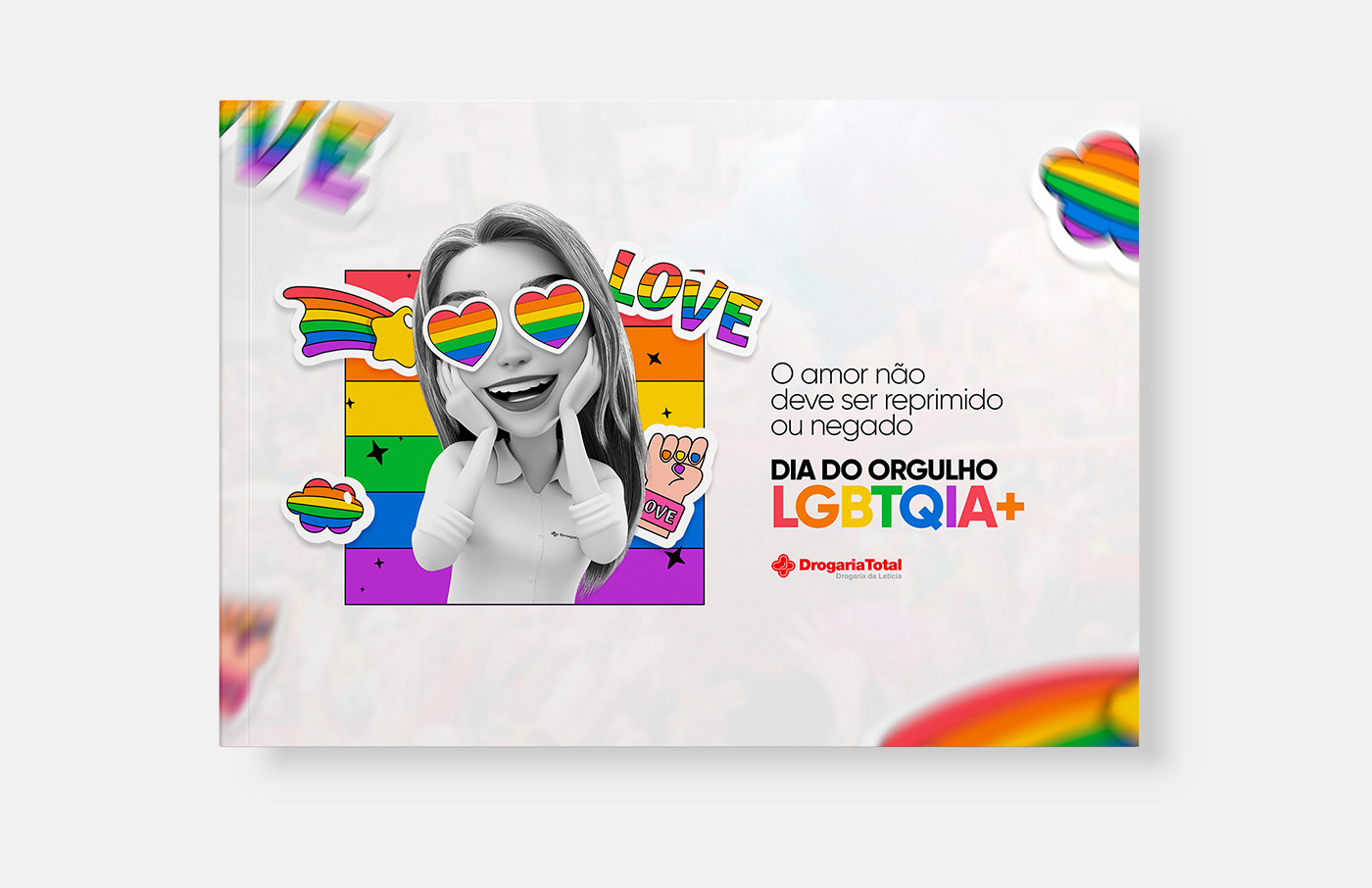 campanha Comunicação Interna dia do orgulho LGBTQIA+ Drogaria da Leticia endomarketing Victor Lee