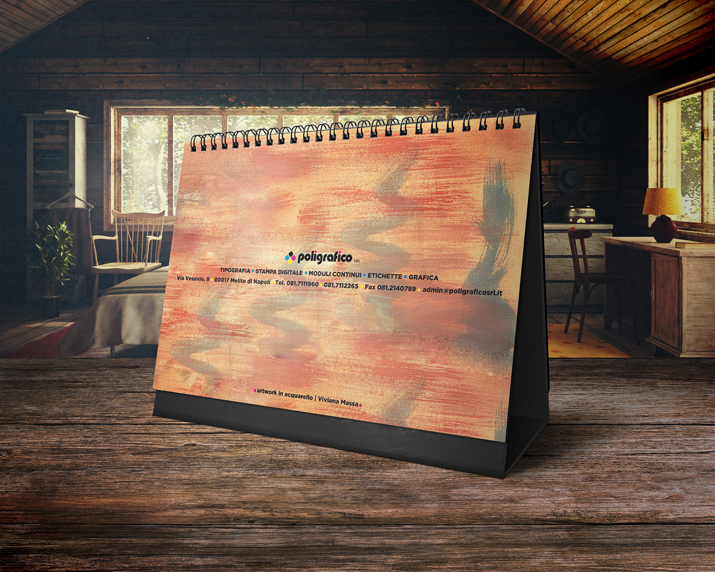 typography   calendar watercolor painting   drawings Editing  Mockup ILLUSTRATION  Italy Day