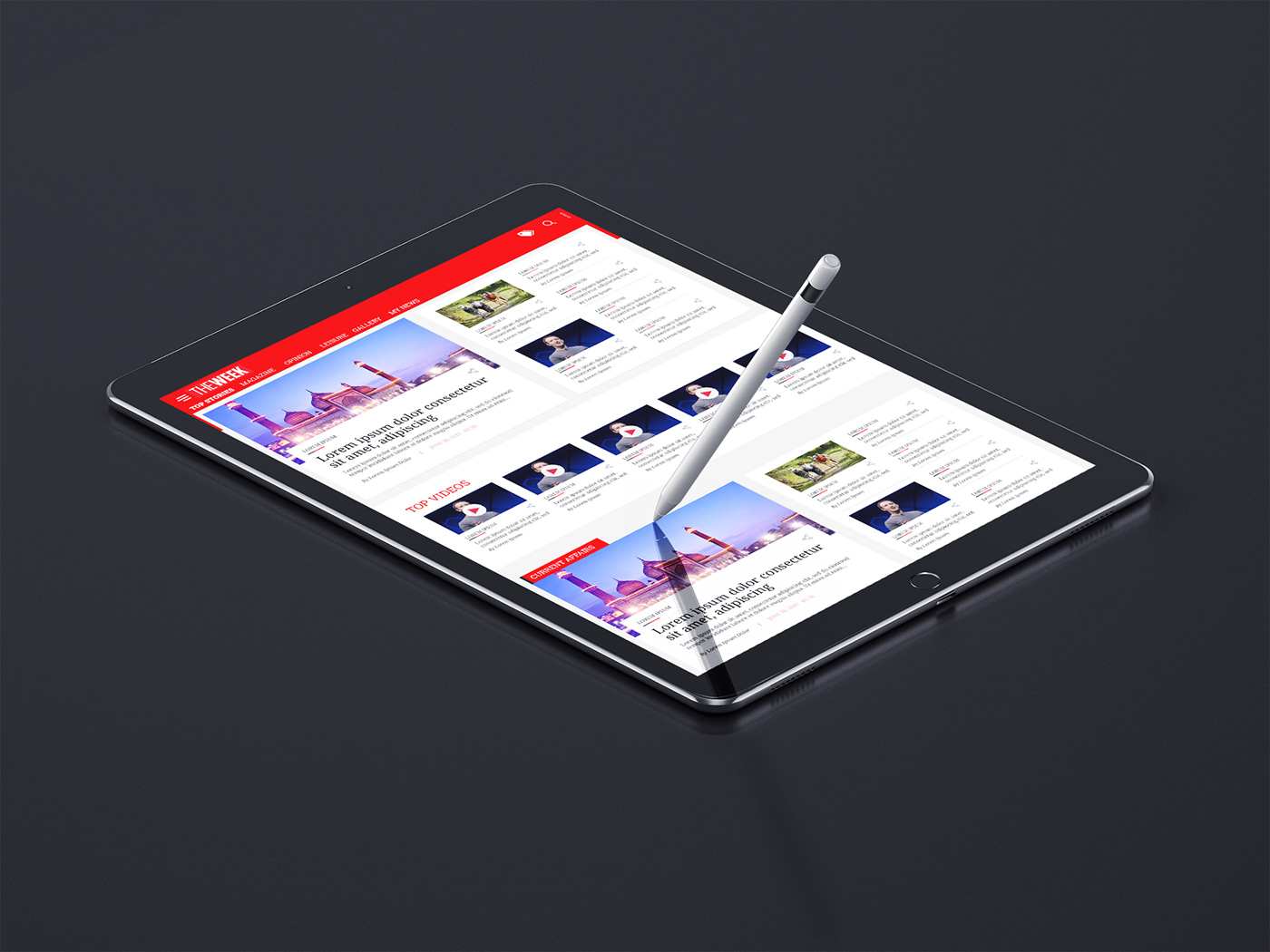 Mobile  App UI ux news News App ios android Mobile app