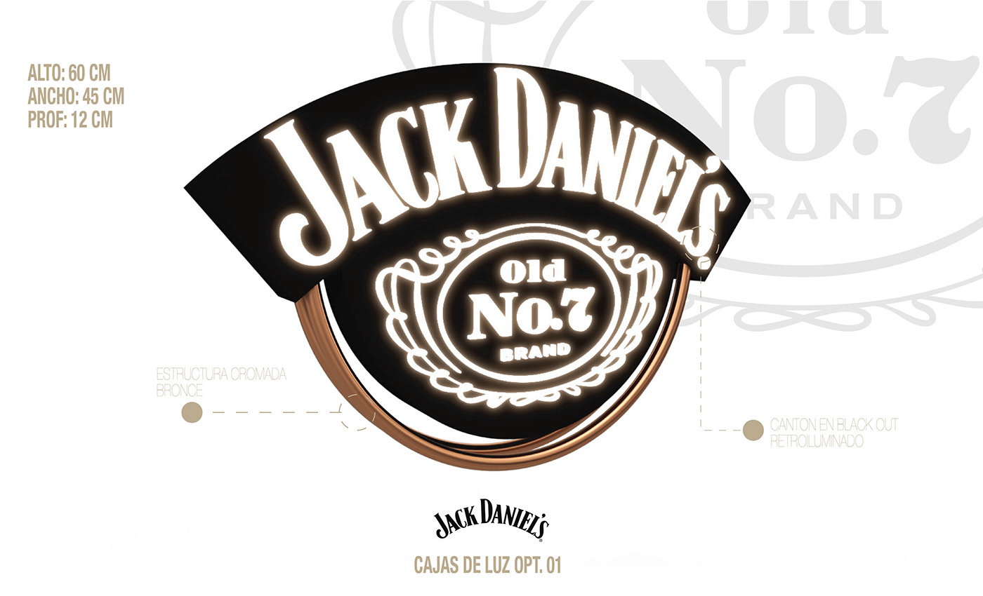 jack daniels branding  Visibility