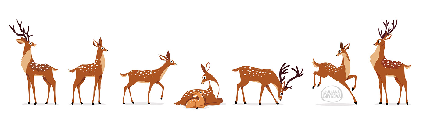 Image may contain: cartoon, animal and deer