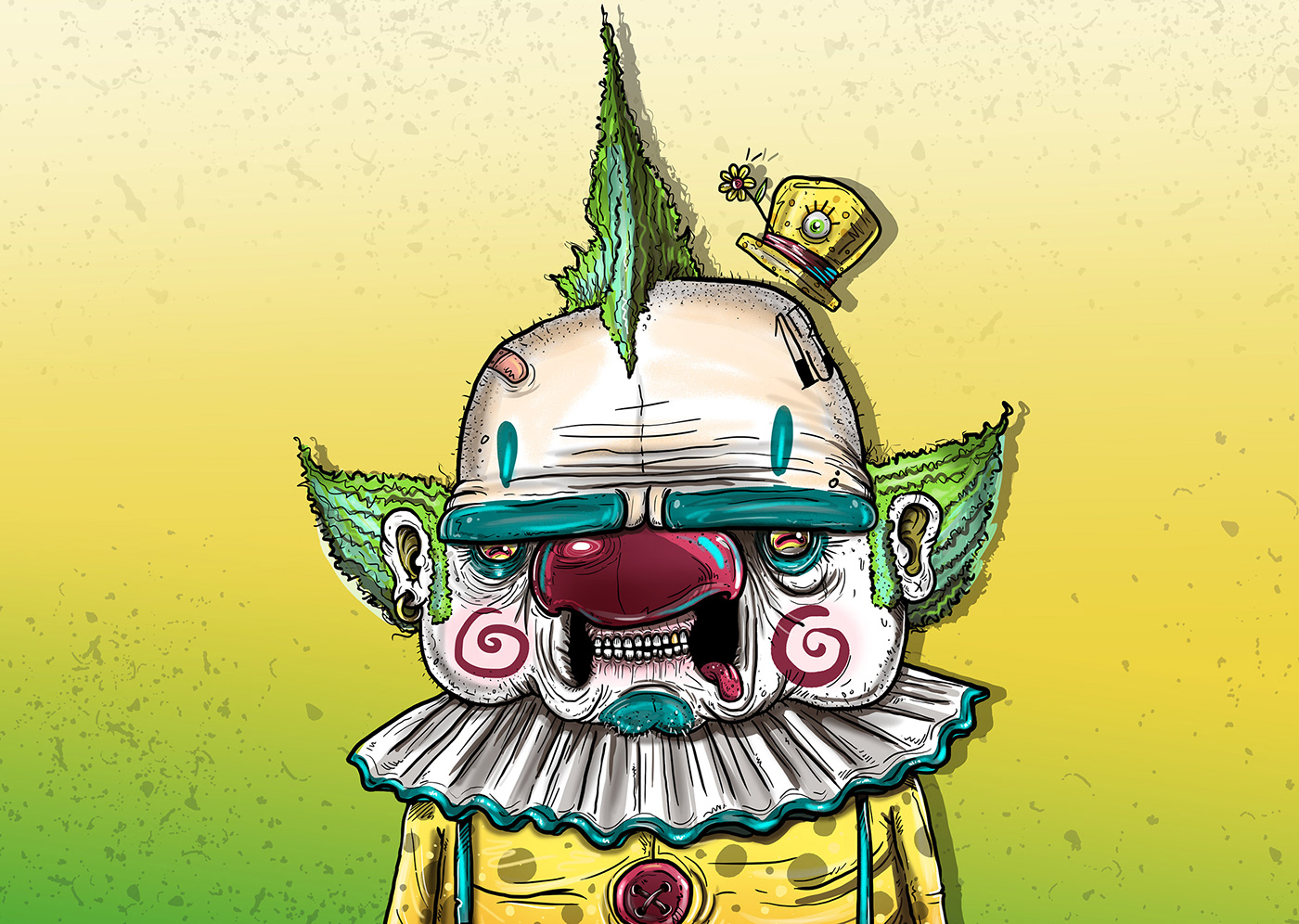 ILLUSTRATION  guacala Character Behance personajes colombia Cali Pizza donut