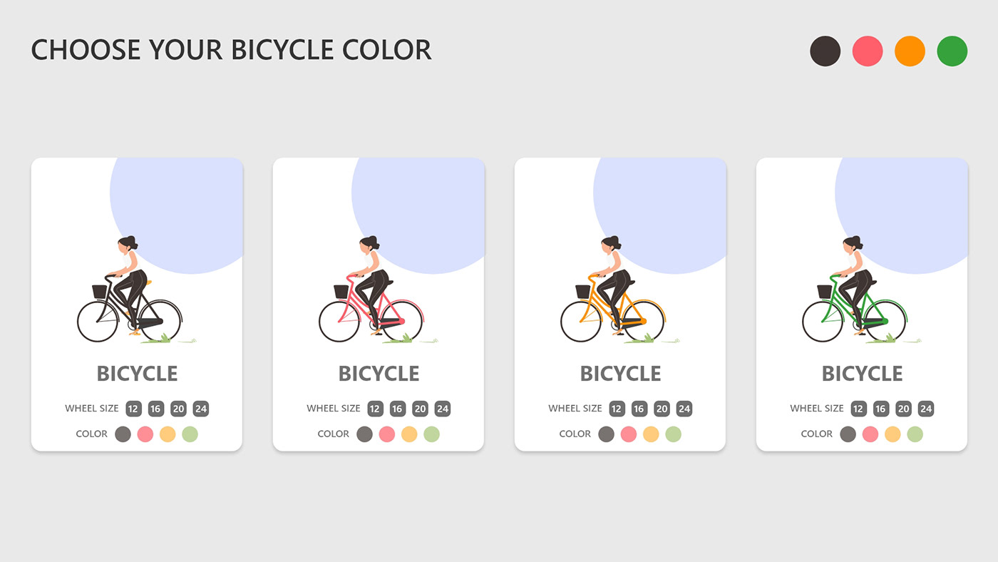 #UI/UX  Bicycle Bike front-end product card Web Design 