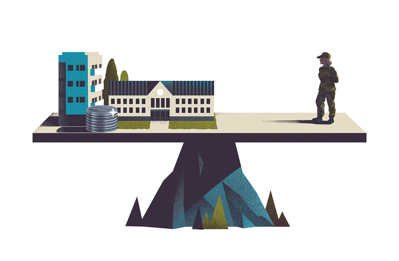 Armed forces editorial Editorial Illustration foreign contract ILLUSTRATION  informative Military