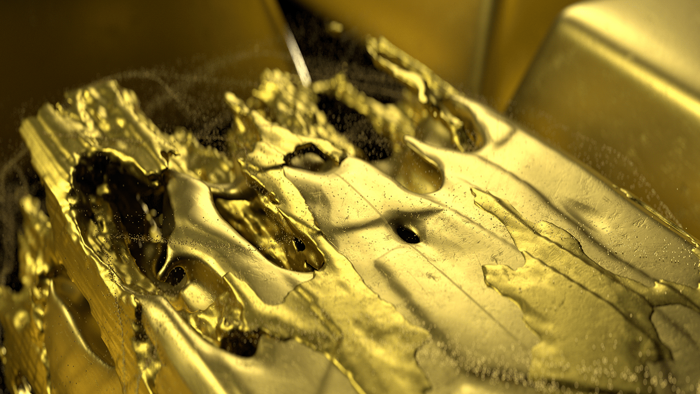 3D 3d animation 3D bumper 3D Intro video biblical c4d God gold texture redshift xparticles