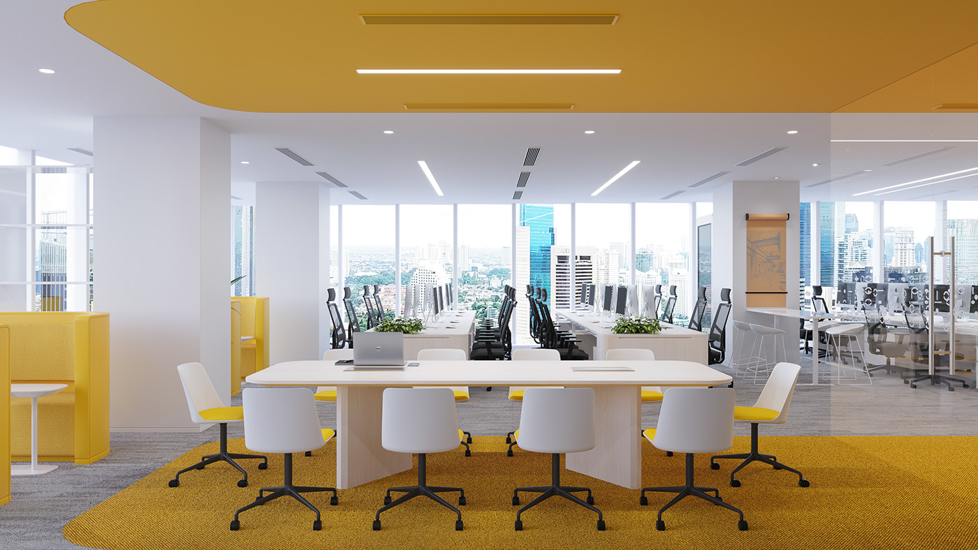 3ds max architectural archviz CGI corona render  design interior design  Render visualization Office Design
