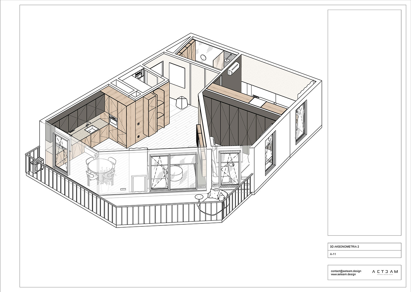 Drawing  revit interior design  design apartment apartment design Interior