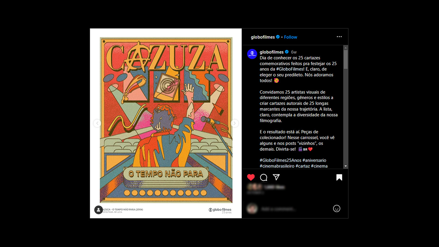 Poster Design movie poster music poster Brazilian Colourful  retro illustration vintage Digital Art 