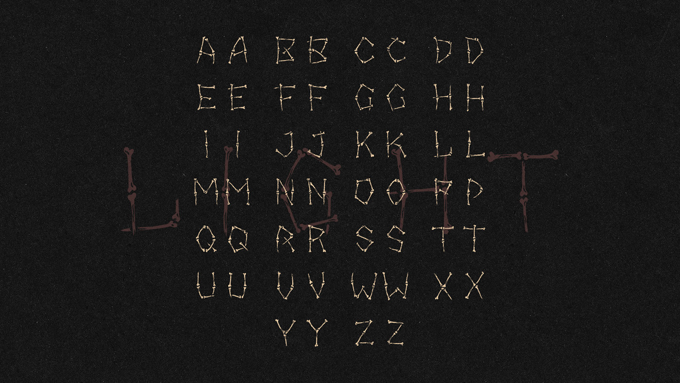 font Typeface ofl Latin Cyrillic bones lettering type free Free font