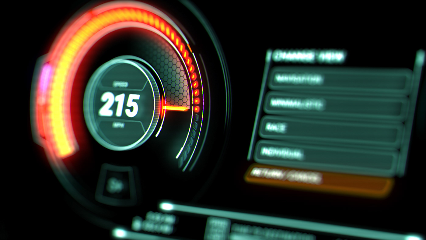 Car Dash  Car UI holographic Infotainment UI car dashboard dashboard